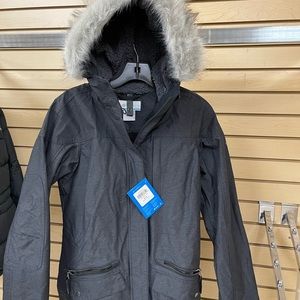 BNWT Columbia Fur Hoodie Spring Coat Small
